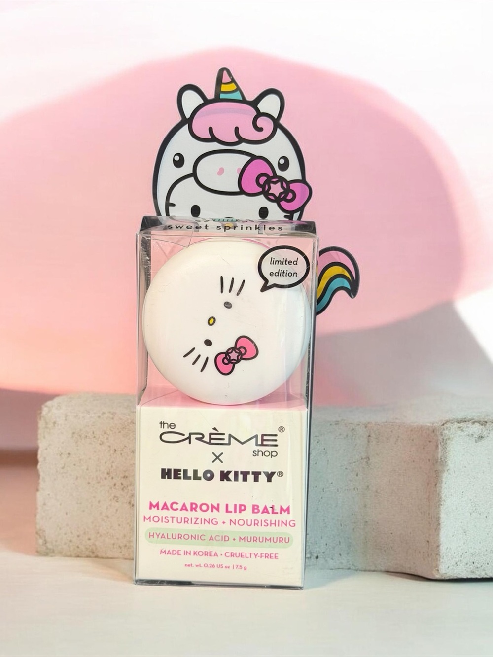 The Crème Shop x Hello Kitty Macaron Lip Balm